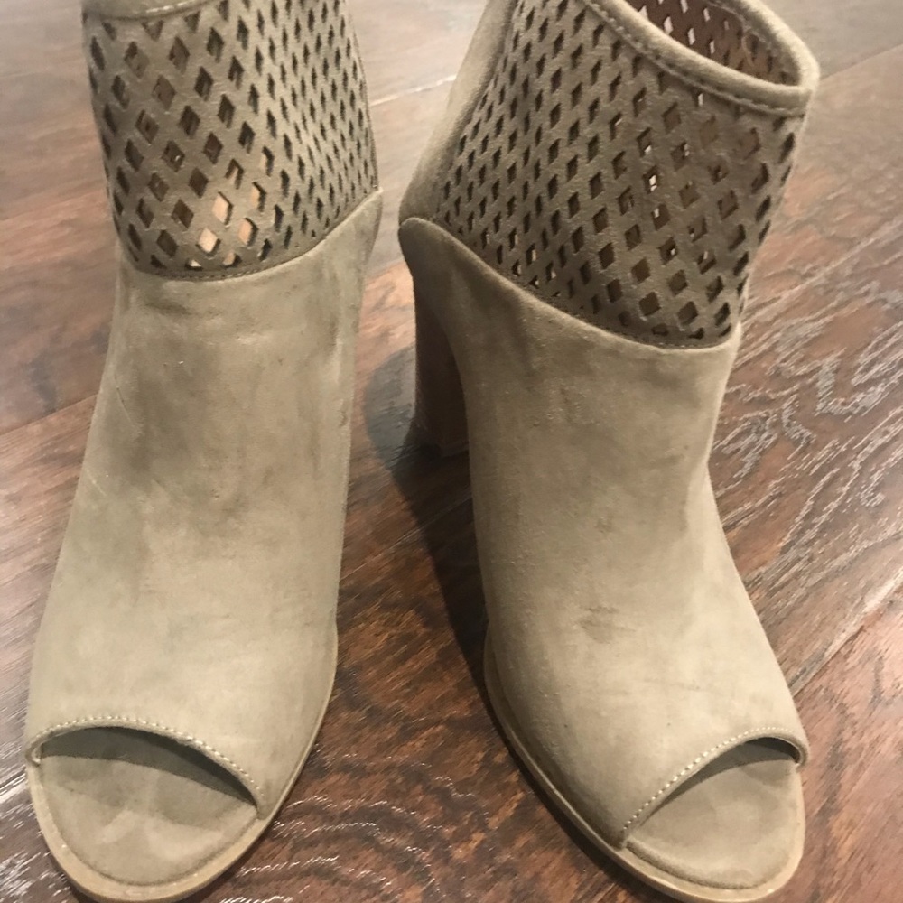 Tannish Colors Booties With Open Toe - image 2